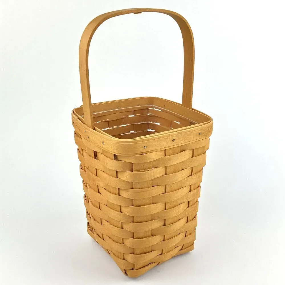 Longaberger Large Peg Basket Set 1999 | Signed /w Protector 8